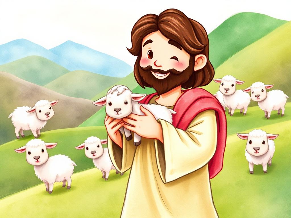 Jesus e a Ovelhinha Perdida
